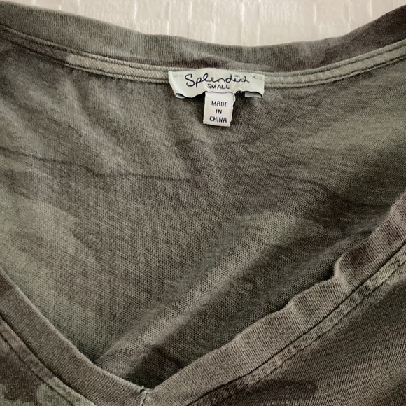 Splendid brand  camo v neck tee - Picture 2 of 3